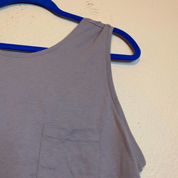 FABLETICS Purple Makena Twist Open Back Activewear Tank Top Size Medium - Picture 4 of 8